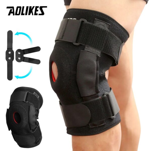 Premium Quality Knee guards with insulated Aluminum Alloy hinged knee brace Support