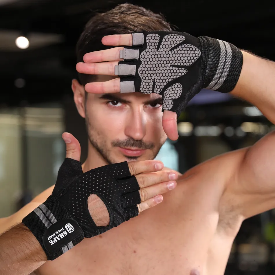 Weight Lifting Gloves with Wrist Straps - Image 6