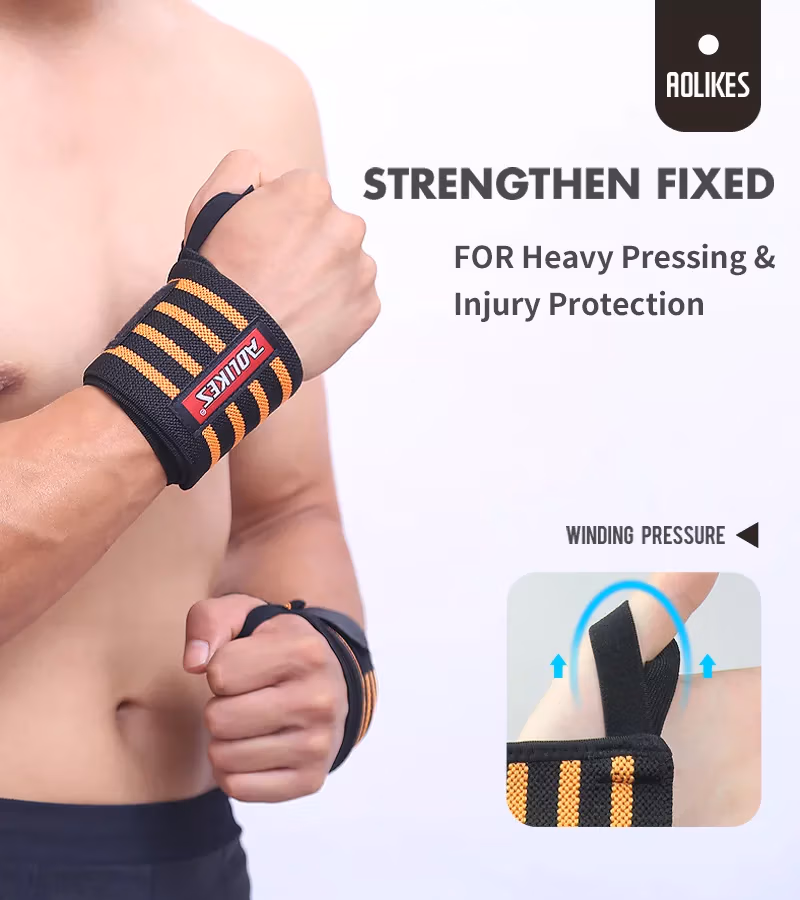 Wrist Wraps for Weightlifting-Gym Wrist Straps - Image 3