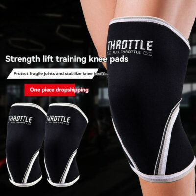 7mm Weight Lifting Knee Sleeves THROTTLE